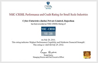 Cyfuture- NSIC-CRSIL SEC 2B Rating