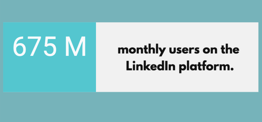 monthy users on Linkedin platform